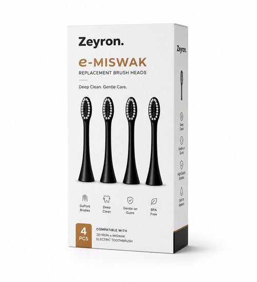 Zeyron Premium Replacement Brush Heads (Pack of 4)