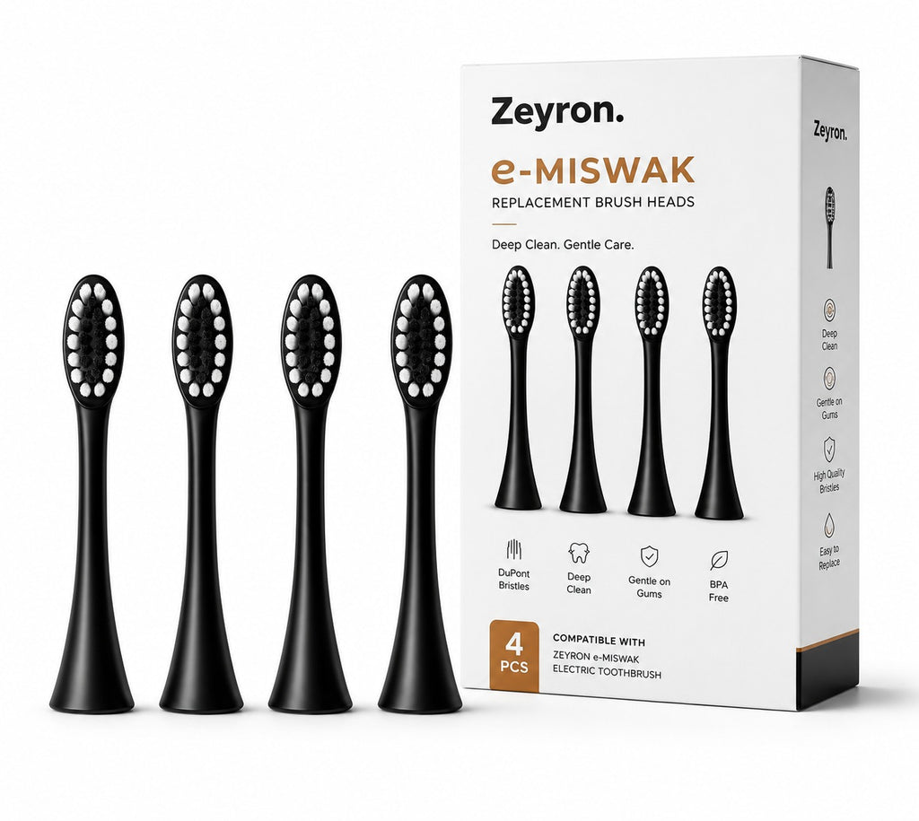 Zeyron Premium Replacement Brush Heads (Pack of 4)